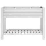 Garden Raised Bed White 110x45x79 cm Polypropylene 364177