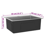 Handmade Kitchen Sink Stainless Steel 51512