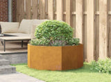 Planter Rusty 90 x 90 x 50 cm Weathering Steel 883758