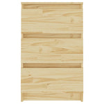 Bedside Cabinet 40x29.5x64 cm Solid Pine Wood 808083