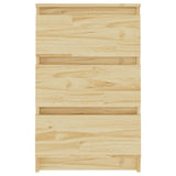 Bedside Cabinet 40x29.5x64 cm Solid Pine Wood 808083