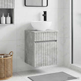 Wall-mounted Sink Vanity Concrete Grey 39 x 41 x 64.5 cm 890555
