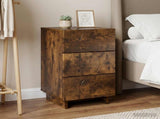 Bedside Cabinet Smoked Oak 33.5 x 34.5 x 60 cm Engineered Wood 8011433