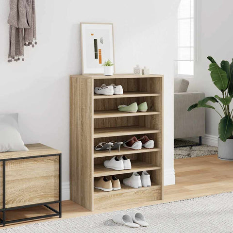 Shoe Cabinet Sonoma Oak 60x35x92 cm Engineered Wood 808948