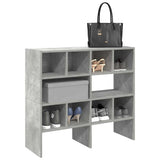 Shoe Racks 2 pcs Stackable Concrete Grey 89.5x30x40 cm 858846