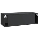 Wall-Mounted TV Cabinet Black 98 x 41 x 30 cm Engineered Wood 898696