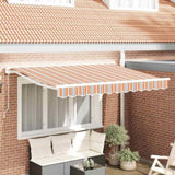Retractable Awning Manual Multicolour Stripe 250x200 cm Fabric 3329409