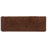 Stair Mats 10 pcs 65x21x4 cm Brown Rectangular Edge 149821