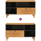 TV Cabinet with Drawer 80 x 33 x 46 cm Solid Mango Wood 4018097