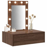Dressing Table Brown 60 x 40 x 70 cm Engineered Wood 865223