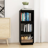 Book Cabinet/Room Divider Black 40x35x103 cm Solid Pinewood 810848