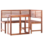 ZNTS 2 Piece Bistro Set Solid Acacia Wood 44038