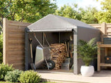 179 x 120cm Temporary Garden Shed, with Accessories - Light Grey T3398P549960