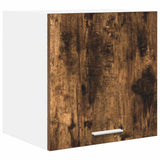 Hanging Cabinet 2 pcs Smoked Oak and White 40 x 31 x 40 cm 884139
