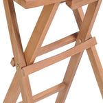 Folding Bar Stools 4 pcs Solid Teak Wood 44728