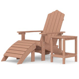 Garden Chair Brown HDPE , steel 3095710
