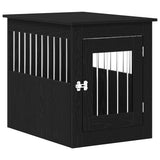 Dog Crate Furniture Black Oak 55x75x65 cm Engineered Wood 862175