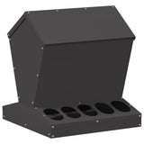 Chicken Feeder Black 40 x 40 x 45 cm Cold-Rolled Steel 874678