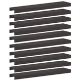 Garden Cover Profile 10 pcs 100 x 20 x 5 cm Steel Black 8012921