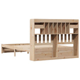 Bookcase Bed without Mattress 160x200cm Solid Wood Pine 3322423