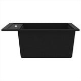 Granite Kitchen Sink Single Basin Black 142948
