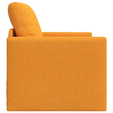 Sofa Bed Dark Yellow 74 x 77 x 81 cm Fabric 4106629