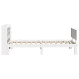 Bed Frame with Headboard without Mattress White 90x200 cm 3306822