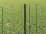 Welded Wire Fence 25 x 1 m PVC-Coated Steel Green Mesh 3336027