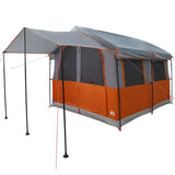 Family Tent 4-Person Grey and Orange 324 x 255 x 230 cm 42004085