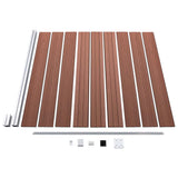 WPC Fence Set 9 Square 1 Slanted 1657x186 cm Brown 3053223