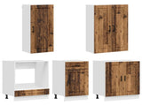 Kitchen Unit PORTO 5 pcs Old Wood Engineered Wood 3438293