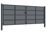 Garden Gate Anthracite 400x175 cm Steel 154575