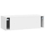 Wall-Mounted TV Cabinet High Gloss White 98 x 41 x 30 cm 898189
