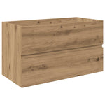 ZNTS 3 Piece Bathroom Furniture Set Artisan Oak Engineered Wood 3328940