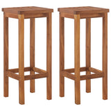 Garden Bar Set Natural wood Solid Acacia wood Large Footrest 3116008