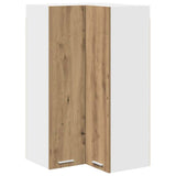 Hanging Cabinet Artisan Oak and White 57 x 57 x 100 cm 884377
