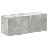 4 Piece TV Cabinet Set Concrete Grey Engineered Wood 3114625