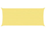 Sun Shade Sail Yellow and White 7 x 4 m 100% Polyester Oxford 42031078