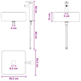 Bathroom Furniture Set 2 pcs High Gloss White Engineered Wood 3404048
