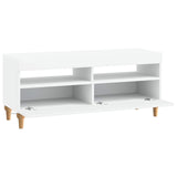 LED TV Cabinet White Engineered Wood 896325
