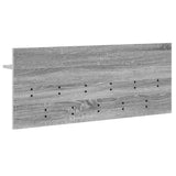 Wall-Mounted Coat Rack with Shelf Grey Sonoma 100 x 40 x 12 cm 874448