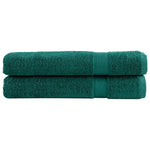 ZNTS Premium Sauna Towels SOLUND 2 pcs Green 80x200 cm 600 gsm 137338