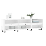 TV Cabinet High Gloss White 150x30x44.5 cm Engineered Wood 831302