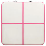 Inflatable Gymnastics Mat with Pump 200x200x20 cm PVC Pink 92700