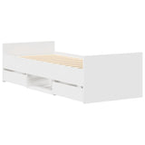 Bed Frame without Mattress White 90x190 cm Single 3203810