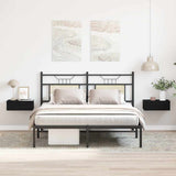 Floating Nightstands 2 pcs Black Oak 40x32x15 cm Engineered Wood 862417