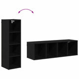 Hanging Cabinet Black Oak 30 x 29.5 x 100 cm Engineered Wood 884459