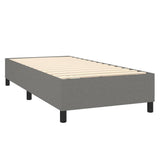 Box Spring Bed Frame Dark Grey Single Fabric 3121197