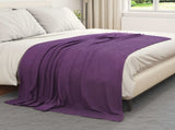 Throw Blankets 6 pcs Purple 200 x 150 cm Fleece 42017078