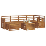 Sectional Sofa Set 7 pcs Natural Solid Acacia Wood 3375119